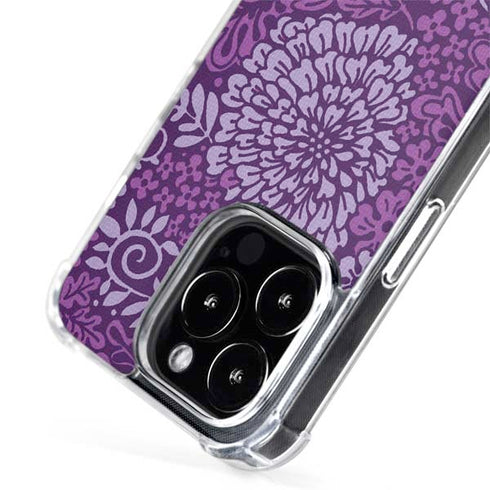 Radiant Orchid Floral iPhone 15 Pro MagSafe Case
